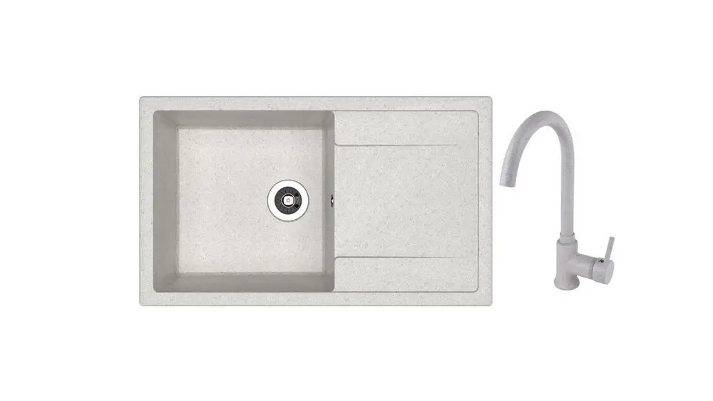 SET chiuveta Dr Gans Techno 860 + SanDonna F 7073 gri  