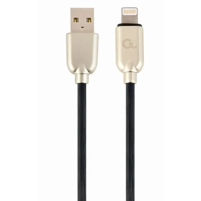 Cablu încărcare și sincronizare Cablexpert CC-USB2R-AMLM-2M, USB Type-A/Lightning, 2m, Negru