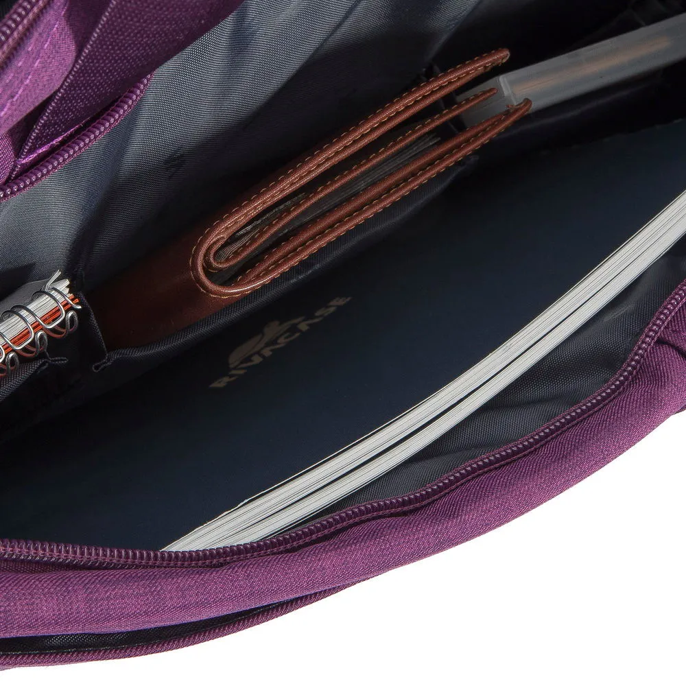 Geantă pentru Laptop RivaCase Biscayne, 15.6", Poliester, Violet