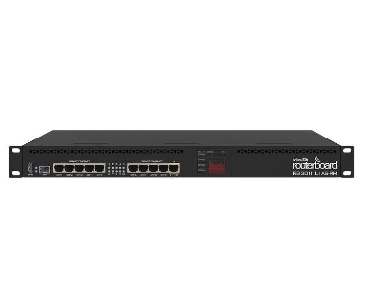 Router MikroTik RB3011UiAS-RM, Negru