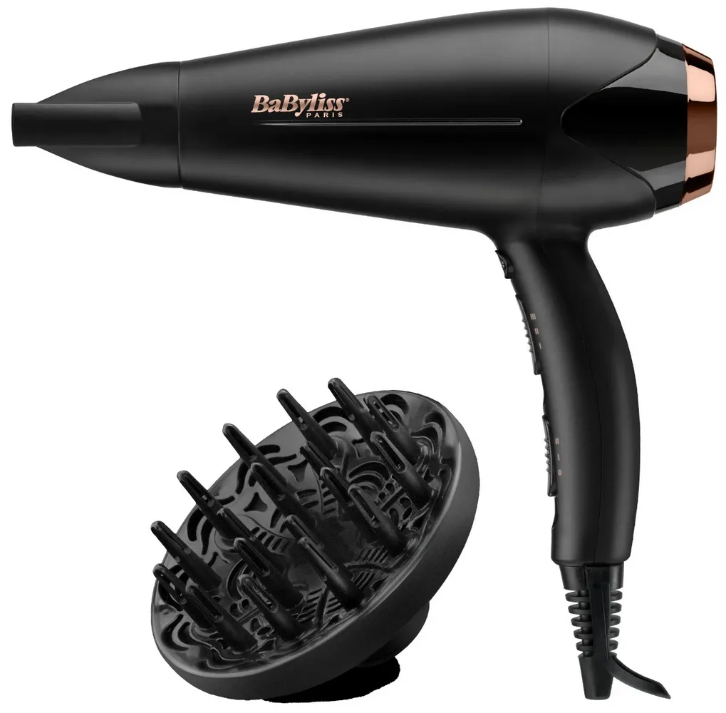 Uscător de păr BaByliss Turbo Shine D570DE, 2200 W, Negru