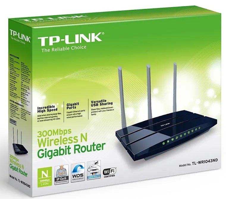 Router fără fir TP-LINK TL-WR1043ND, Albastru