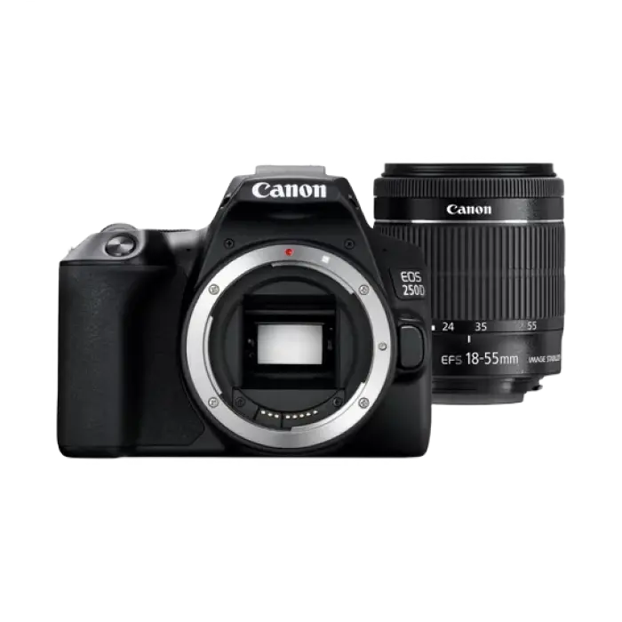 Aparat foto DSLR Canon EOS 250D, Negru