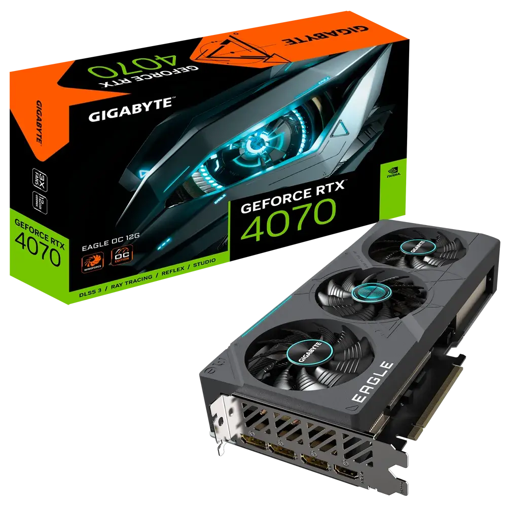 Placă Video Gigabyte GV-N4070EAGLE OC-12GD, 12GB GDDR6X 192bit (GV-N4070EAGLE OC-12GD)