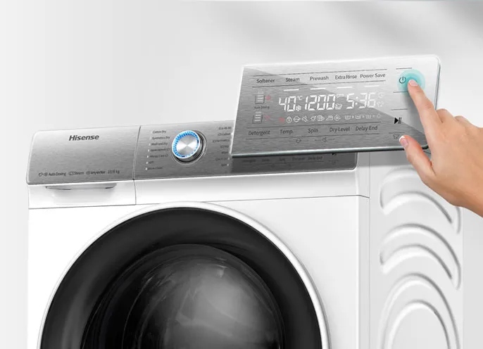 Mașină de spălat cu uscător Hisense WDQR1014EVAJM, 10, Alb