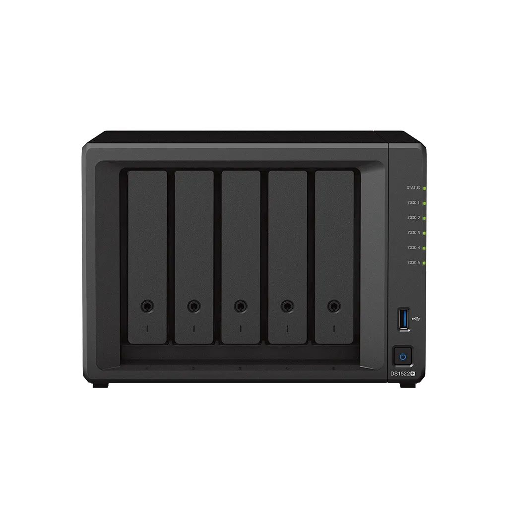 Stocare atașată la rețea SYNOLOGY DS1522+, Negru