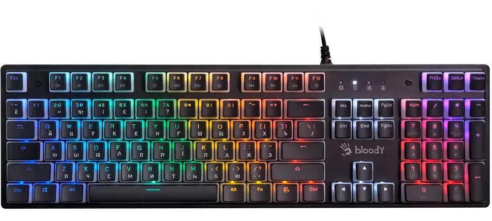 Tastatură Bloody S510R, Cu fir, Pudding Black