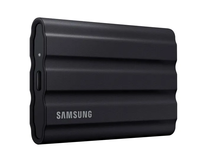 SSD portabil extern Samsung Portable SSD T7 Shield, 1 TB, Negru (MU-PE1T0S/WW)