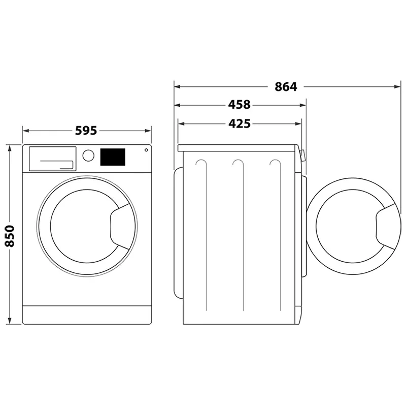 Mașină de spălat Whirlpool WRBSS 6249 W EU, 6kg, Alb