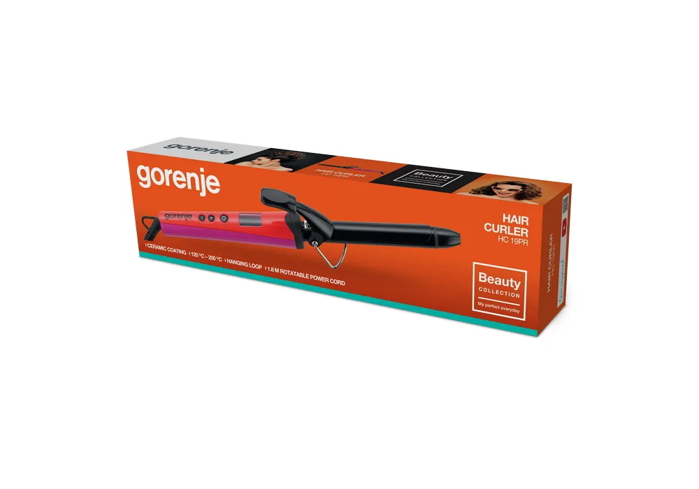 Ondulator de păr Gorenje HC19PR, Roșu | Roz
