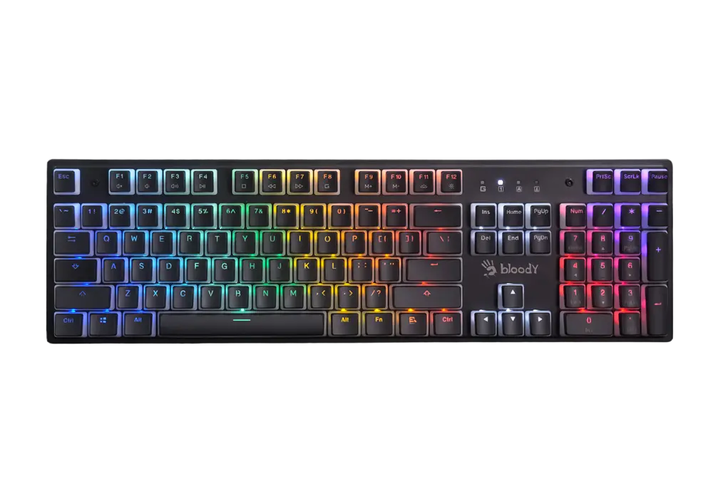 Tastatură Bloody S510R, Cu fir, Pudding Black