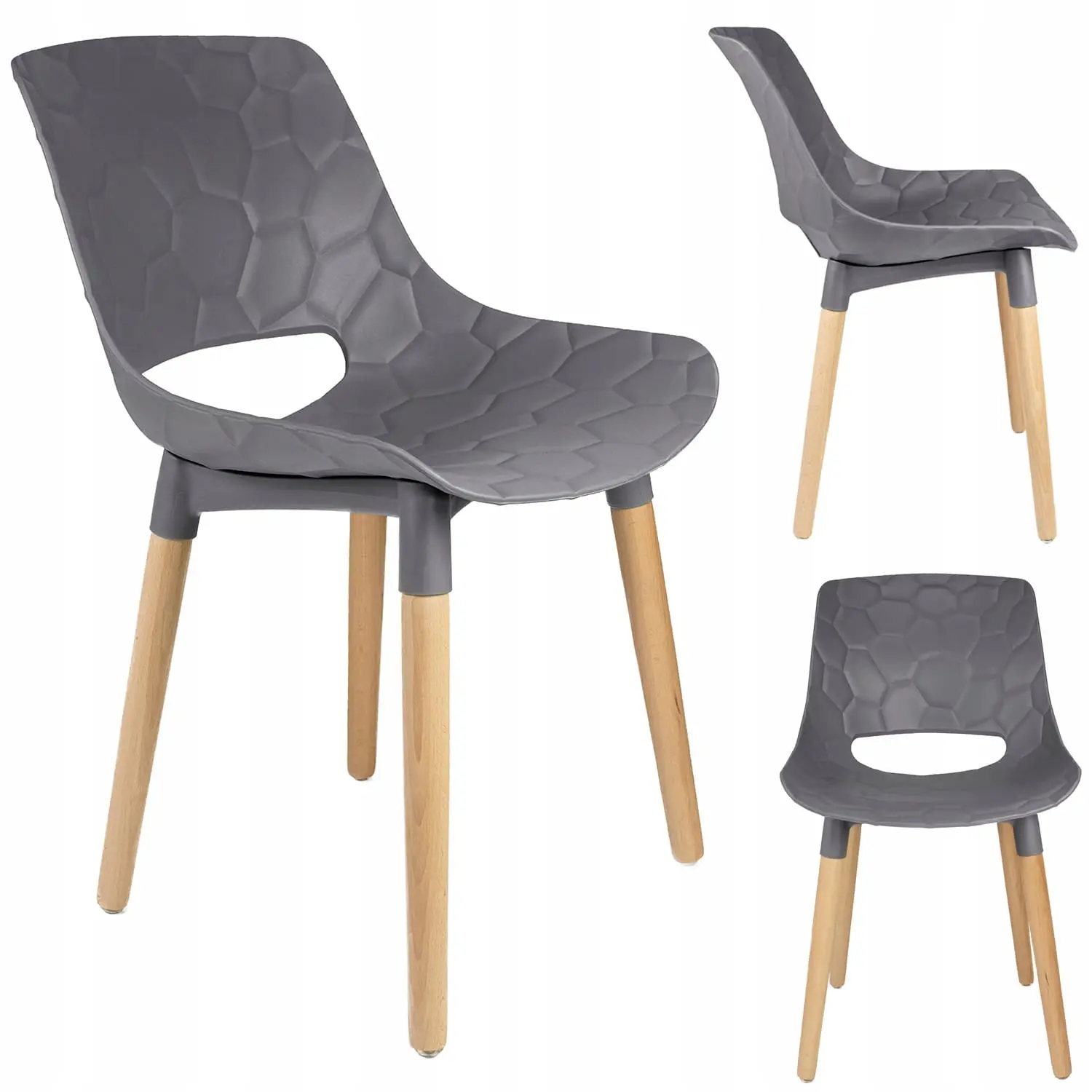 Scaun scandinav JUMI DAVIS (gri)