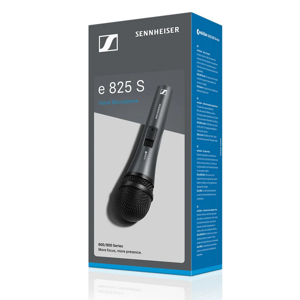 Microfon Karaoke Sennheiser E 825-S, Cu fir, Gri
