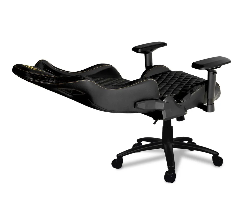 Scaun Gaming Cougar Armor S, PVC Piele, Negru/Auriu