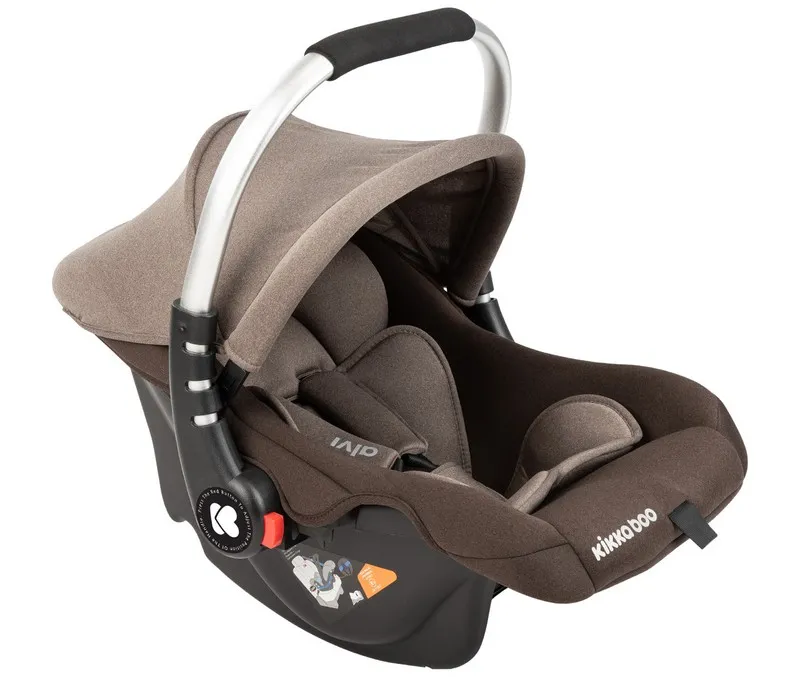 Scaun auto 3-în-1 Kikka Boo Alvi, Grupa 0+ (0-13 kg), Bej