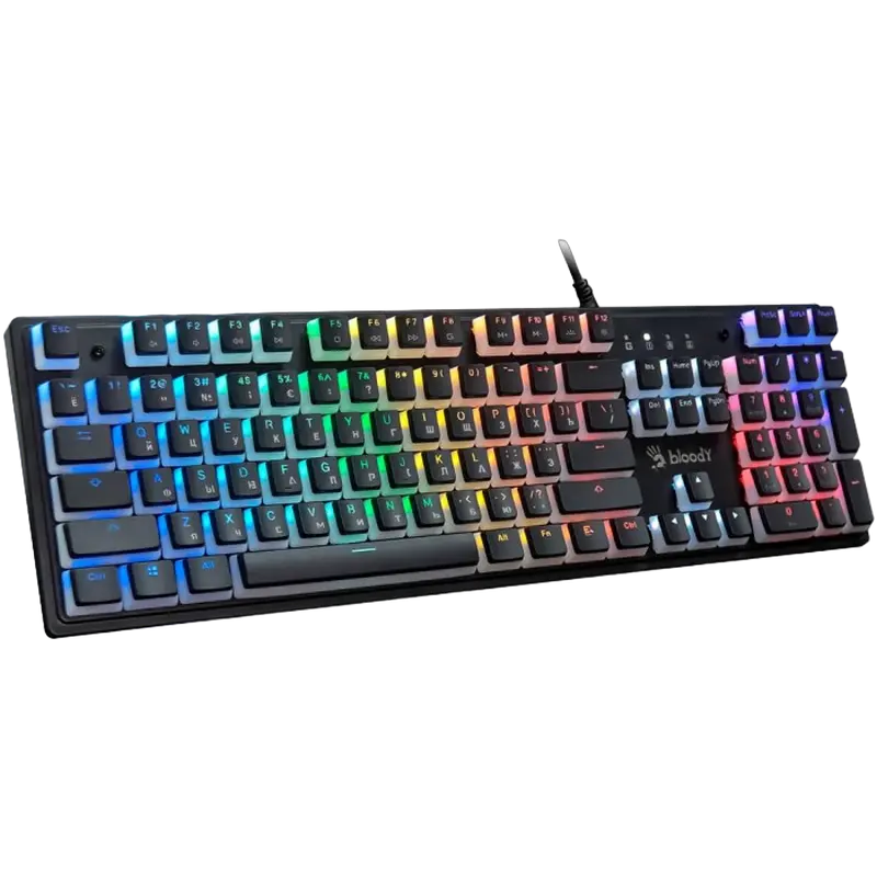 Tastatură Bloody S510R, Cu fir, Pudding Black