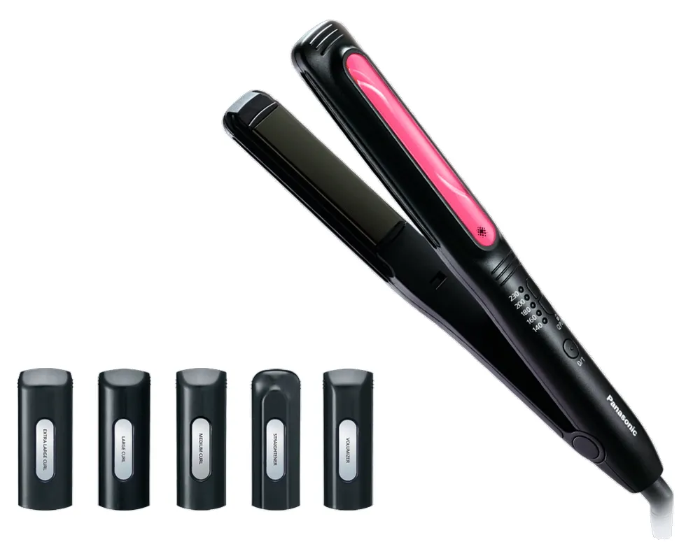 Placă de îndreptat părul Panasonic EH-HV52-K865, Negru | Roz