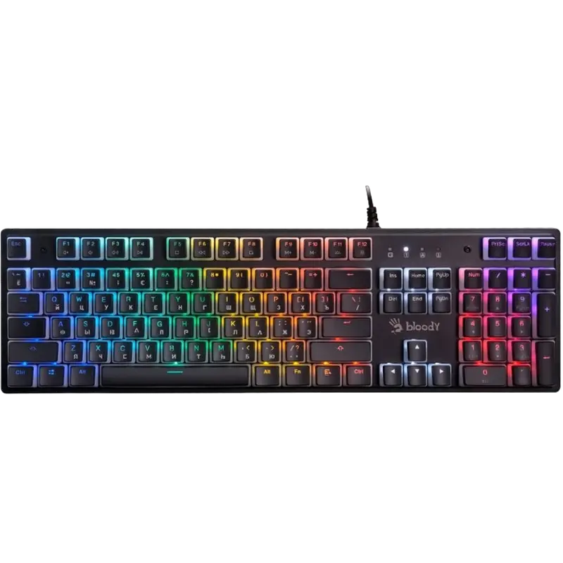 Tastatură Bloody S510R, Cu fir, Pudding Black