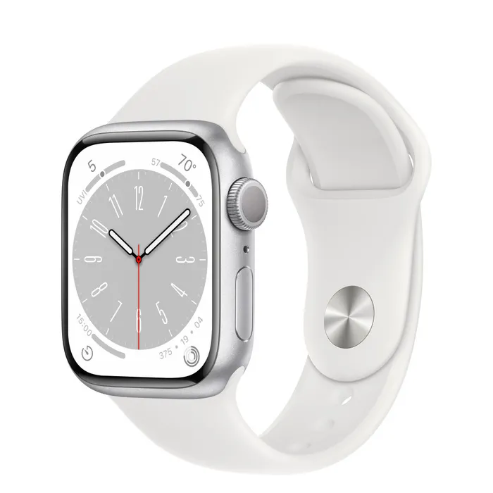 Ceas inteligent Apple Watch Series 8 GPS, 41mm, Argintiu