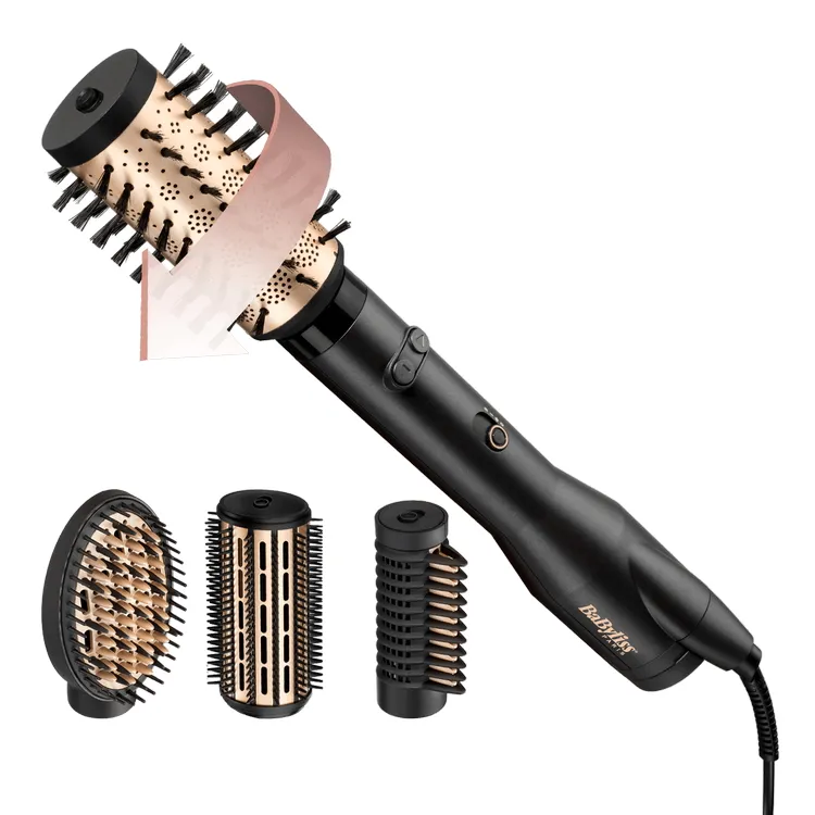 Uscător de păr-perie BaByliss Big Hair AS962ROE, 1000 W, Negru