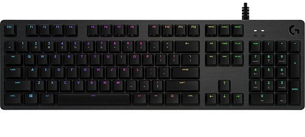Tastatură Logitech G512 Carbon Lightsync RGB, Cu fir, Negru