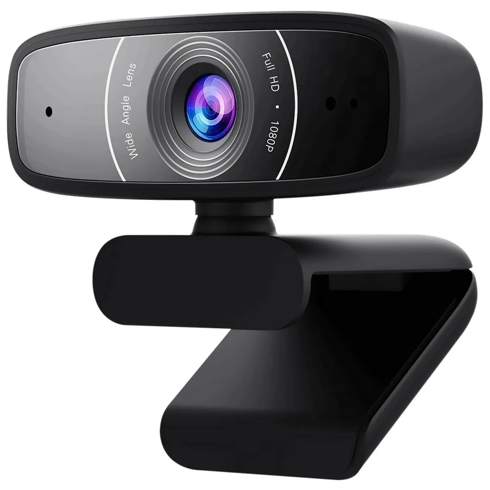 Cameră Web ASUS C3, Full-HD 1080P, Negru