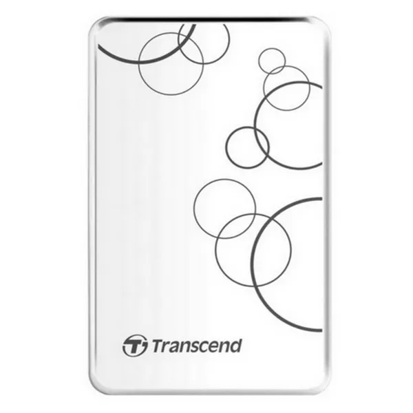 HDD portabil extern Transcend StoreJet 25A3, 2 TB, White (TS2TSJ25A3W)