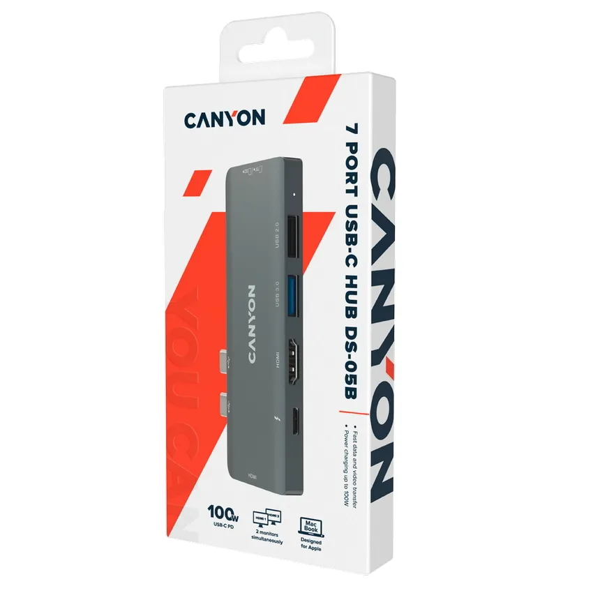 Adaptor Hub Canyon DS-5B, Gri