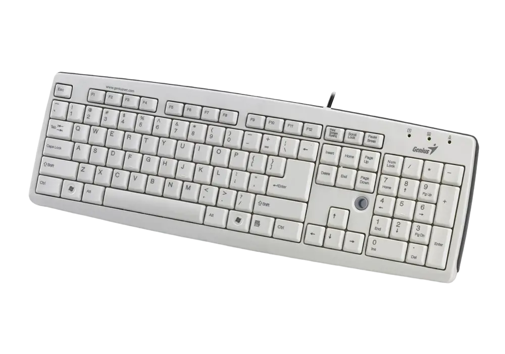 Tastatură Genius KB-06XE, Cu fir, Alb