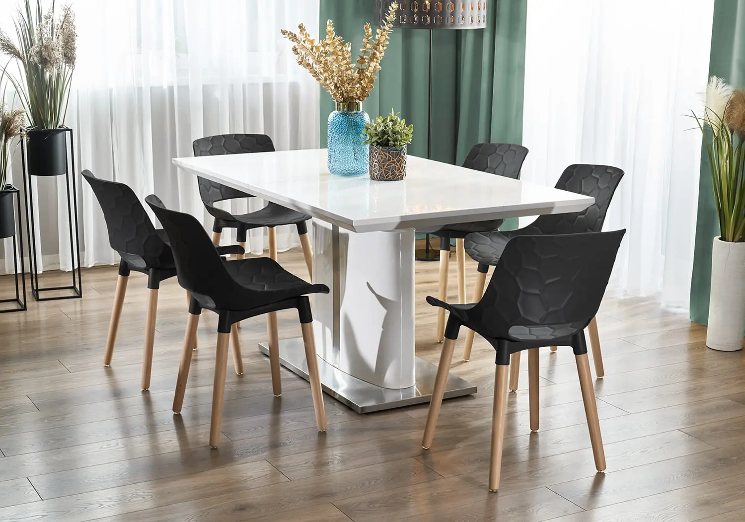 Scaun scandinav JUMI DAVIS (negru)