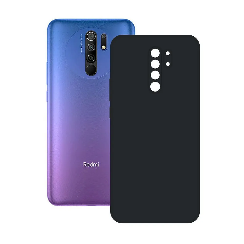 Husă Xcover Redmi 9 - Soft Touch (Microfiber), Negru