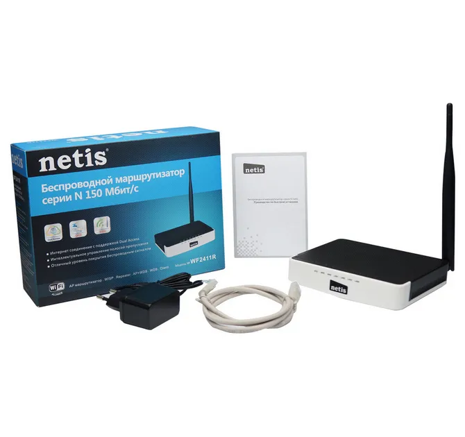 Router fără fir Netis WF2411R, Alb