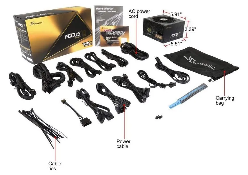 Sursă Alimentare PC Seasonic Focus GX, 850W, ATX, Complet modular
