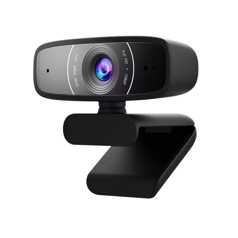 Cameră Web ASUS C3, Full-HD 1080P, Negru