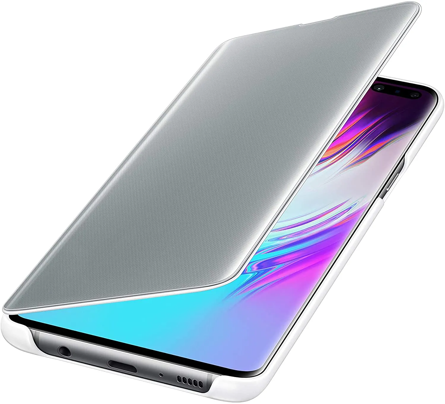 Husă Samsung Clear view Cover for Galaxy S10E, White
