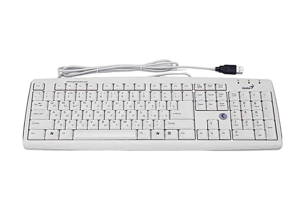 Tastatură Genius KB-06XE, Cu fir, Alb