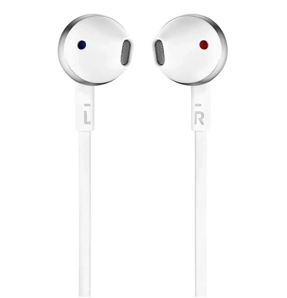 Căști JBL Tune 205, Argintiu
