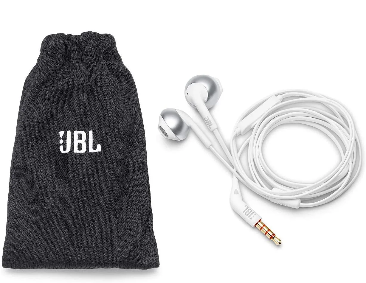 Căști JBL Tune 205, Argintiu