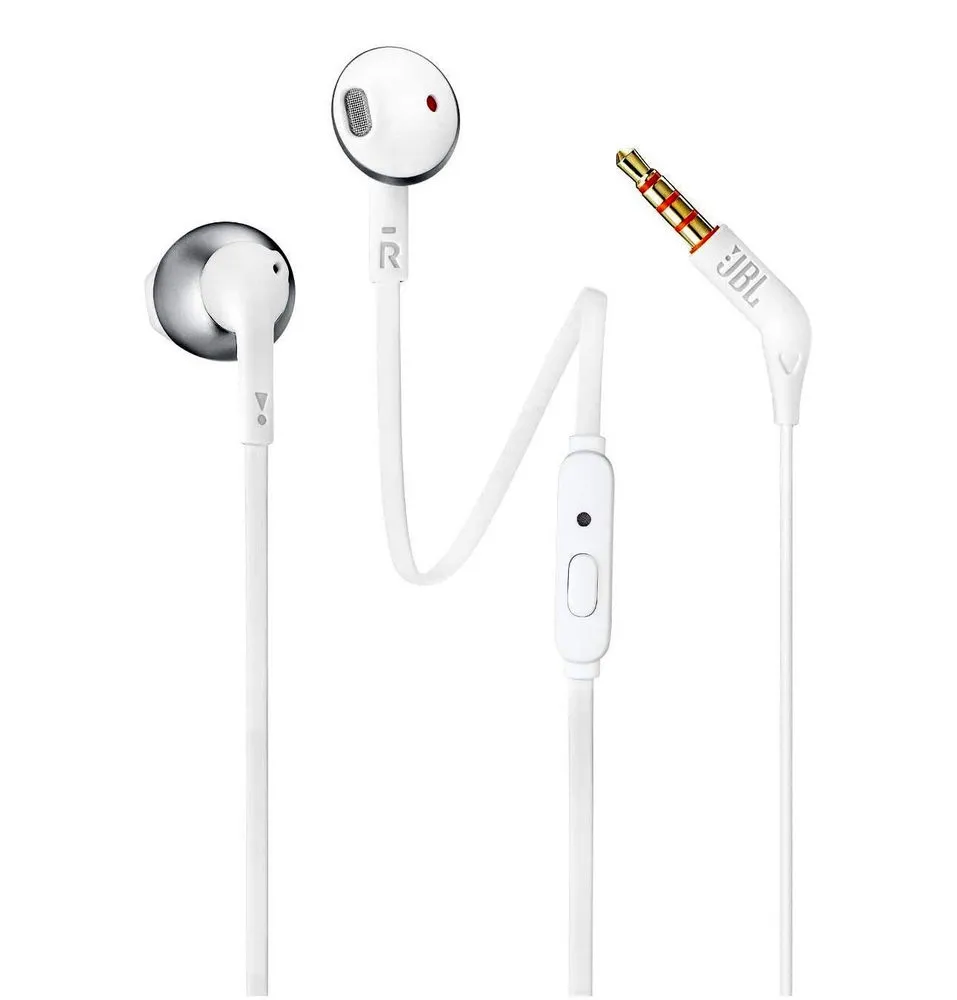 Căști JBL Tune 205, Argintiu