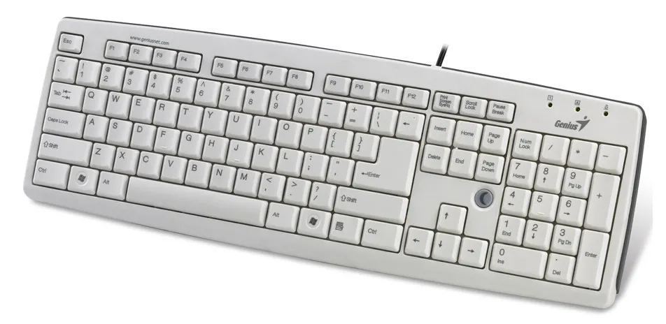 Tastatură Genius KB-06XE, Cu fir, Alb