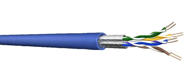 Cable FTP Cat.6  Draka, 23awg, 400MHz,  COPPER, 500M/CTN Blue color