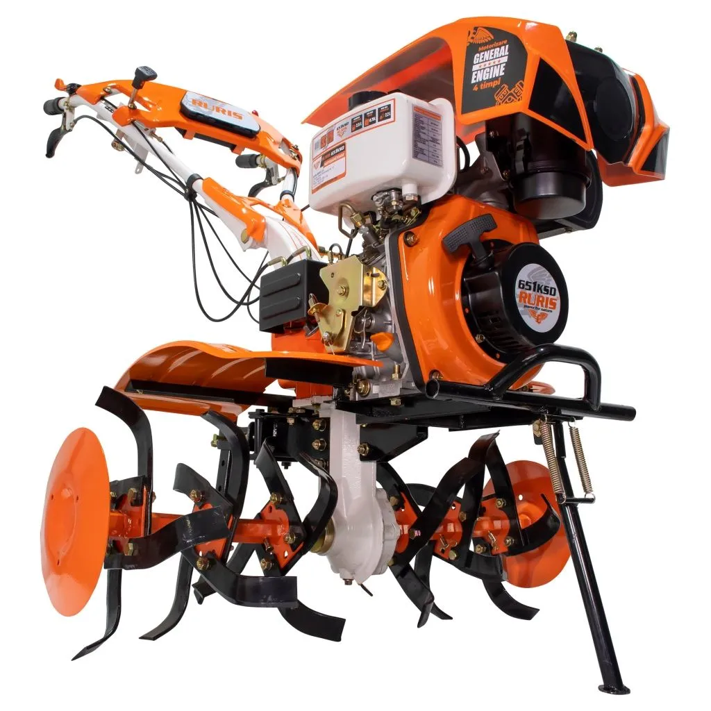 Motocultor motorină Ruris 651KSD + freză + rariță