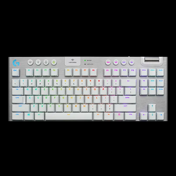Tastatură Logitech G915 TKL, Fără fir, Alb