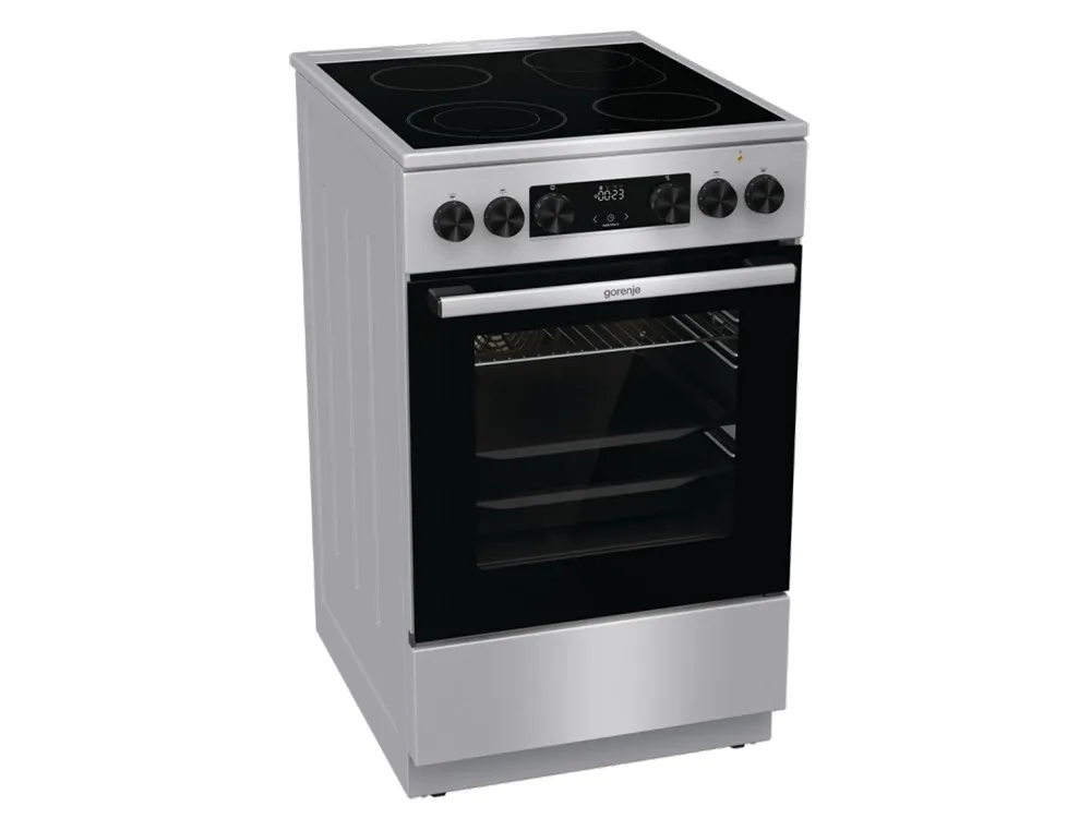Plită electrică Gorenje GECS 5C70 XA, Argintiu