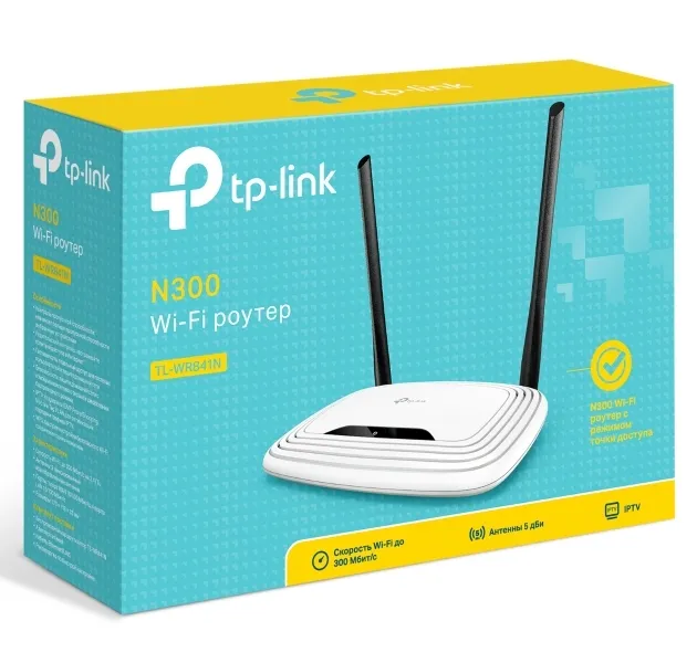 Router fără fir TP-LINK TL-WR841N, Alb