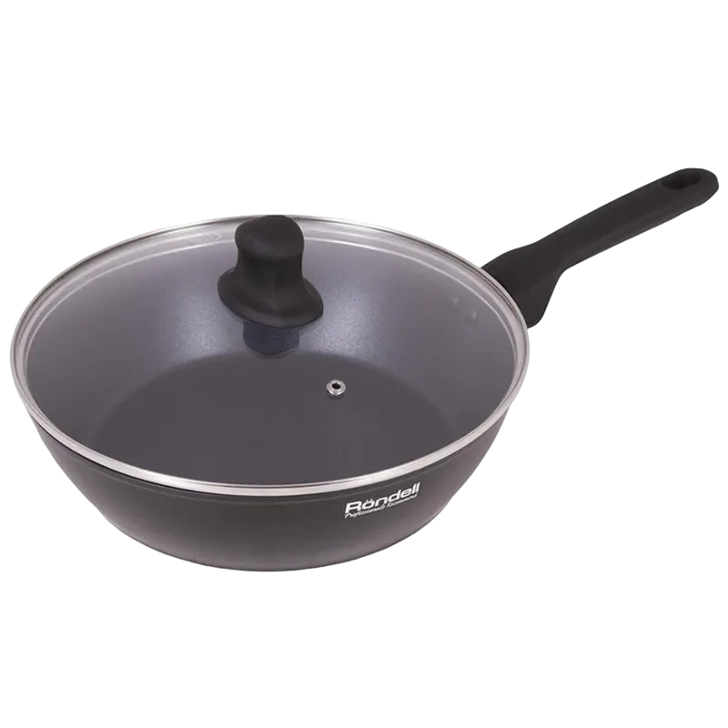 Tigaie adâncă Rondell RDA-1373, 26cm, Negru