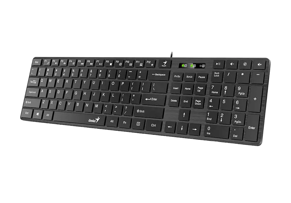 Tastatură Genius SlimStar 126, Cu fir, Negru