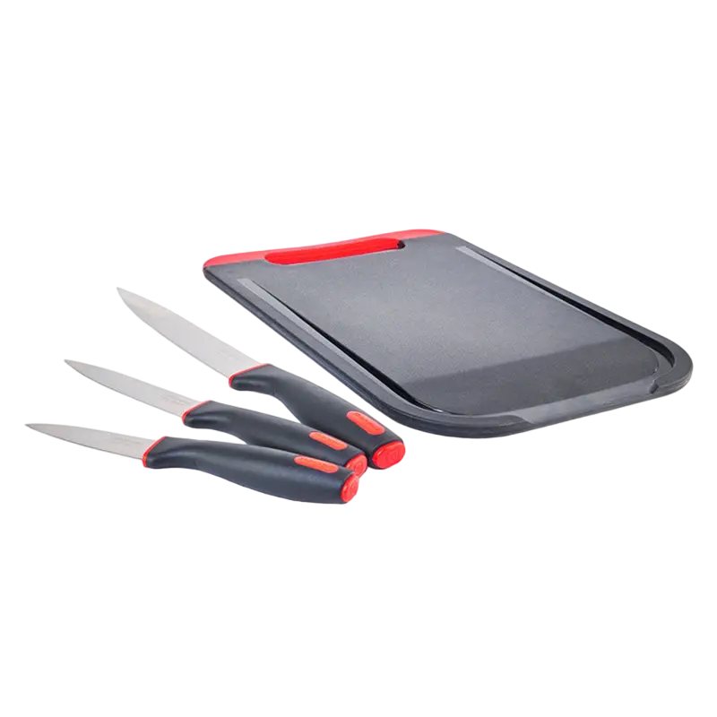 Set de Cuțite Rondell RD-1010, Negru/Rosu