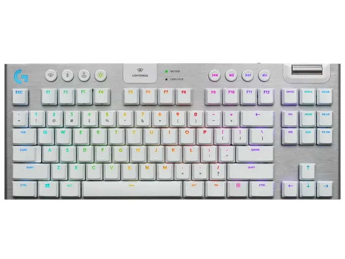 Tastatură Logitech G915 TKL, Fără fir, Alb