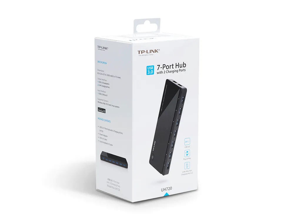 Adaptor Hub TP-LINK UH720, Negru